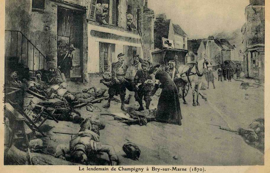 Lendemain de Champigny à Bry-sur-Marne en 1870